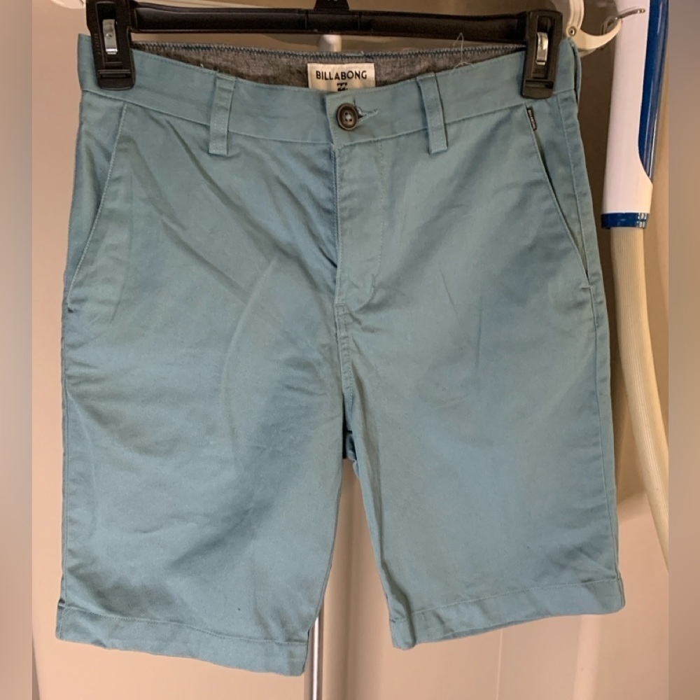 Billabong Mens / Teens Light Blue Shorts, Size 28, Preloved